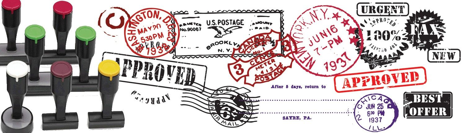 6 Line Custom Rubber Stamp